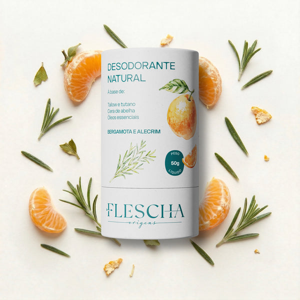Desodorante Natural - Bergamota e Alecrim